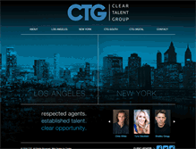 Tablet Screenshot of cleartalentgroup.com